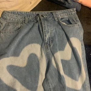 Shein heart jeans